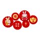 thumbnail image 1 of Abanico de flores de papel para decoración china, manualidades creativas de Año Nuevo para bricolaje en rojo para la vida estilo D, 1 of 8