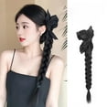 thumbnail image 5 of False Braids Women's Bow Claw Clip Ponytail Hand-Woven Long Braid, 5 of 5