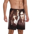 thumbnail image 2 of Ian Somerhalder Vampire Diaries Men's Short Pajama Pants Lightweight Daily Lounge Shorts Bottoms Sleepwear Cozy Soft Home Pajama Pants Shorts, 2 of 9