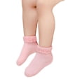 thumbnail image 3 of Kmbangi Little Girls Breathable Socks Flouncing Boneless Short Tube Socks, 3 of 6