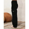 thumbnail image 5 of Aprpith Women's Jeans Patchwork design cargo pants Comfortable Suitable for Daily Wear Regular Sizes, 5 of 6