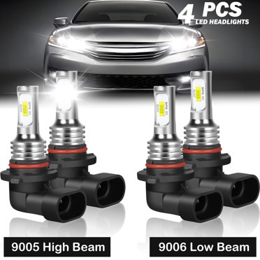 9005 9006 Combo LED Headlight Bulbs for Toyota Corolla 2001-2013 High