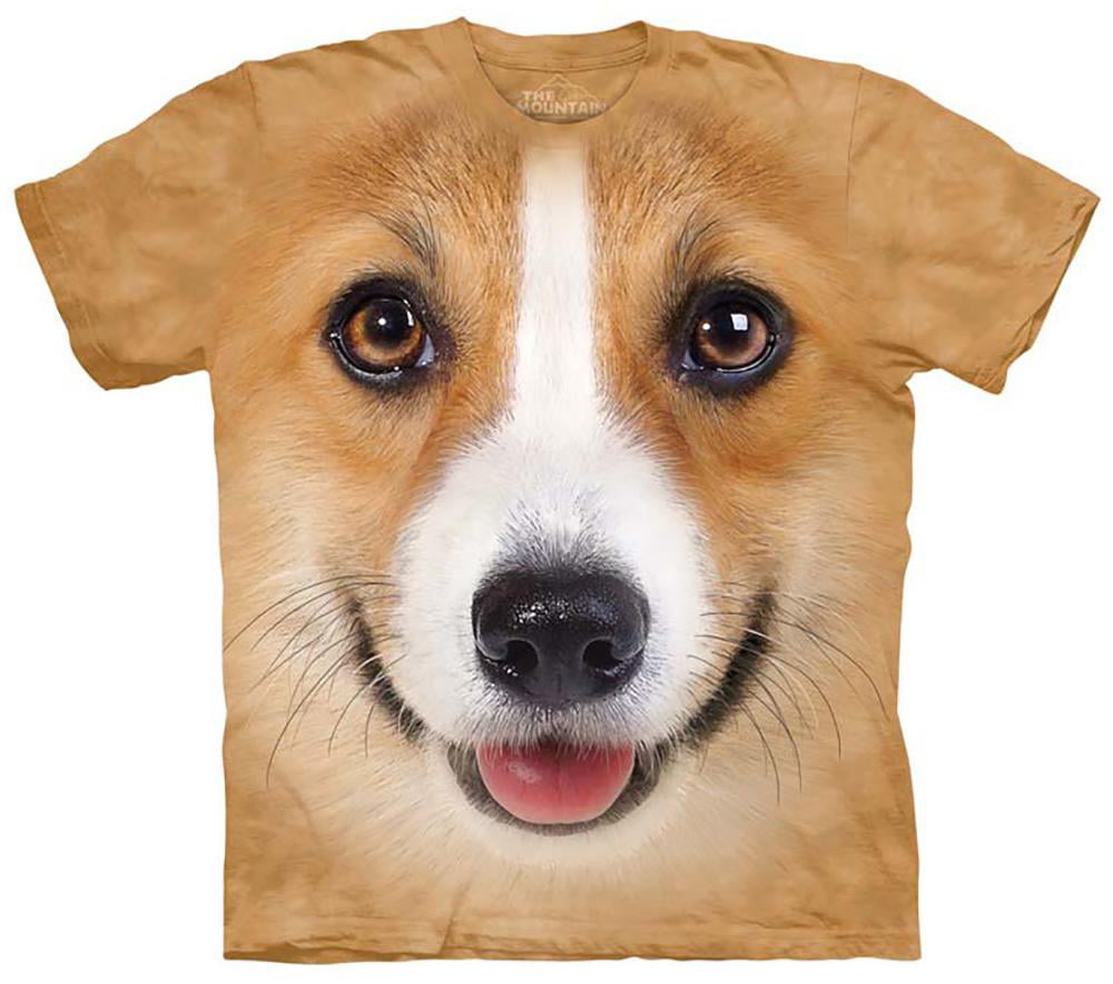 The Mountain Big Face Corgi Dog Puppy Animal Lover T-Shirt S-5X T-Shirts  Men 