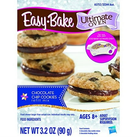 easy-bake ultimate oven chocolate chip cookies refill pack, 3.2 oz