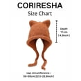 thumbnail image 4 of Gorro de punto cálido con orejas de gato para mujer PENGJTMXG, 4 of 5