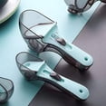 thumbnail image 3 of Juego de cucharas medidoras de plástico para su cocina, dos tamaños de tazas para todo tipo de medición de líquidos y secos, ajustable y fácil, 2 unidades, 3 of 5