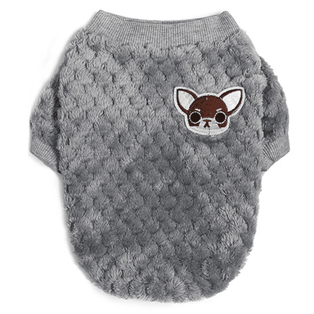 Suéteres para perros para perros o gatos pequeños a medianos, ropa para mascotas de franela suave y cálida para perros, niñas o niños Adepaton Ropa para Gato