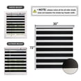 thumbnail image 6 of AOSKY Zebra Blinds Windows Roller Shades for Window Zebra Blinds for Windows Cordless Shades and Blinds Room Darkening Shades for Home, Office（W30 X H72, Black), 6 of 6