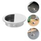 thumbnail image 1 of AURARMLET 4Ud Empotrados Para Puertas De Inoxidable Moderno Color Plata Para Muebles, 1 of 8