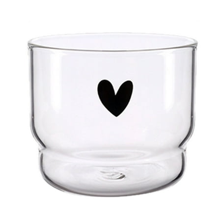 

1pc Glass Cup Beverage Juice Milk Cup Transparent Drinking Cup (Transparent)