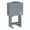 Gray, variant on Linon Lorie 5 Piece Tray Table Set Planked Top with Compass Design in Gray Wood