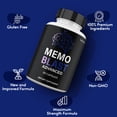 thumbnail image 2 of Memo Blast Advanced Capsules, Maximum Strength Pills Cognitive and Brain, MemoBlast Supplement for Clarity (3 Pack), 2 of 7