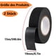 thumbnail image 2 of Cinta aislante, paquete de 2 cintas de tela negras, cinta eléctrica de 19 mm x 15 m, cinta aislante, cinta adhesiva para reparación de arneses de cableado, cinta adhesiva eléctrica para el, 2 of 7