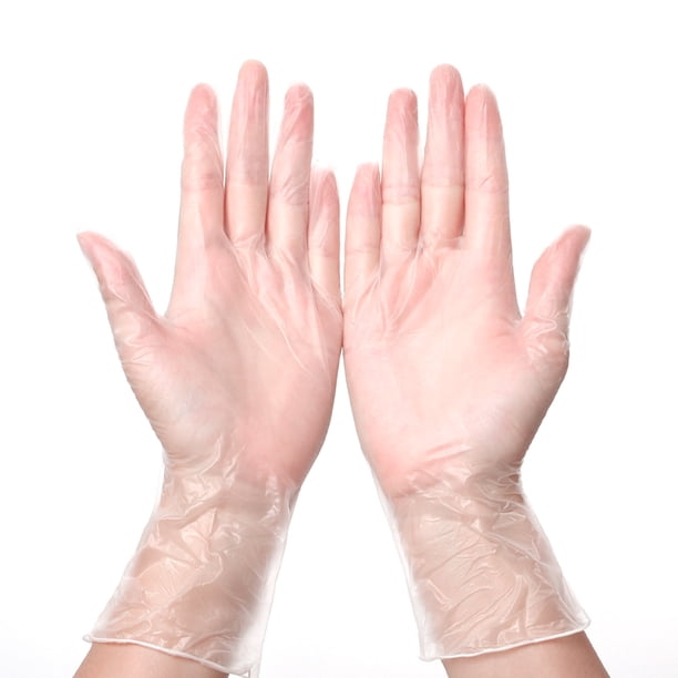 Guantes desechables de PVC Laklulu, guantes de belleza para repostería y catering de plástico transparente engrosado para uso doméstico