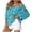 Blue, variant on UJNDER Women Off Shoulder Tops Casual Three Quarter Sleeve Crochet Sweaters Lightweight Oversized Knit Blue M