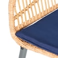 thumbnail image 6 of SAFAVIEH Outdoor Collection Berlen 3-Piece Lounger Set Natural/Navy, 6 of 9