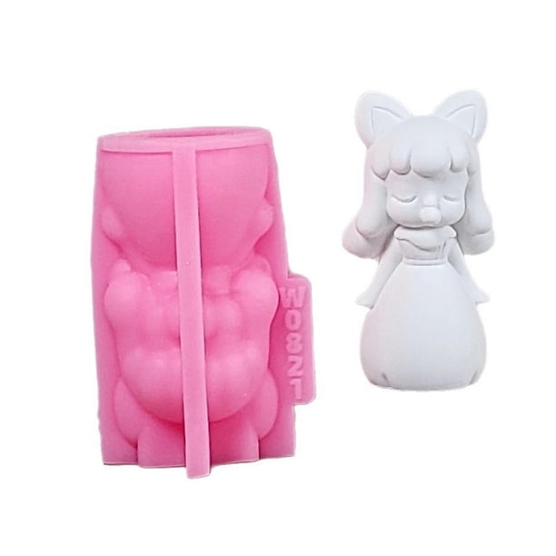 Flexible Silicones Cartoon Princess Sculpture Mold Reusable For Handmade Decorations And Artistic Projects Supplies