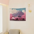 thumbnail image 6 of RKSupls Pink Sports Car Tapestry, Home Tapestry Suitable for Hanging for Decorative Wall Hanging, Decorative Bedroom, Living Room Decoration - 40*30in, 6 of 6