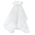 thumbnail image 5 of Elegant White Floral Headpiece For Bridal Wedding Accessories, White, 5 of 8