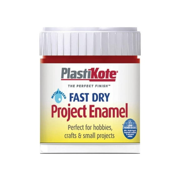 PlastiKote - Fast Dry Enamel Paint B25 Bottle Metallic Red 59ml