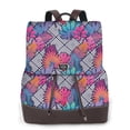 thumbnail image 1 of Balery Tropical Leaves Mochila de Cuero para Mujeres, Gran Capacidad, Bolsa de Viaje Multifuncional, Mochila de Cuero y Bolsa de Hombro para Mujeres, 1 of 4
