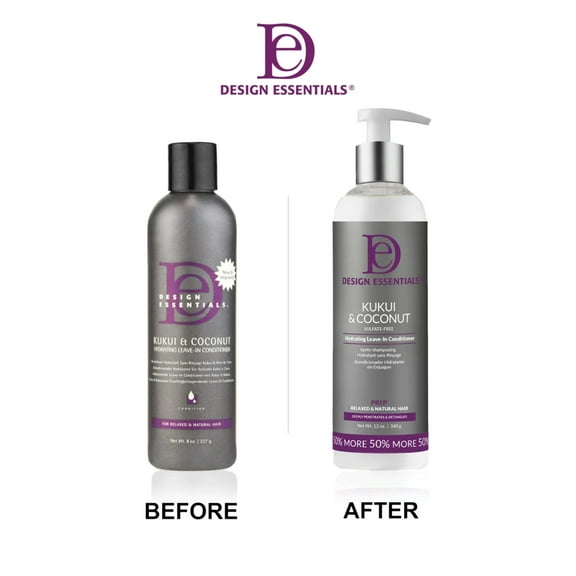 Design Essentials Kukui & Coconut Hydrating Leave-In Conditioner - 12 oz