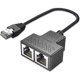 thumbnail image 1 of Divisor Ethernet AKWOR RJ45 Adaptador LAN 1 a 2, 1 of 6