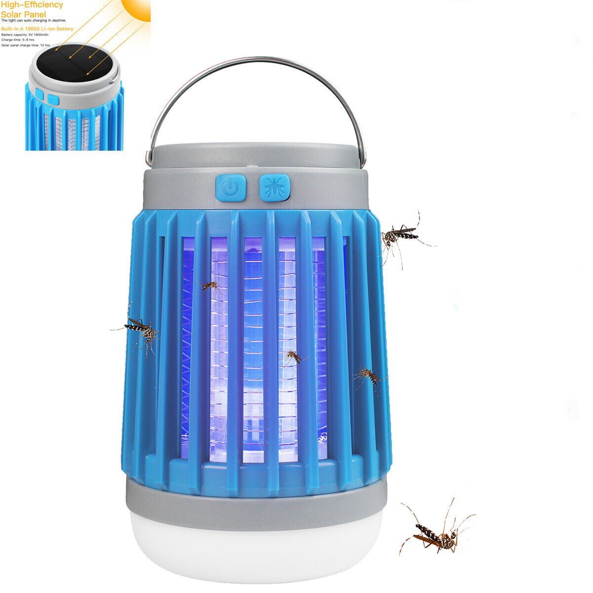 Details about   Outdoor Mosquito Killer Lamp Camping Light LED Electric Fly Insect Zapper 