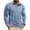 Light Blue, variant on Zylanna Men's Formal Dress Shirts, Long Sleeve Solid Pocket Business Turn Down Collar Shirts Khaki Size 2XL