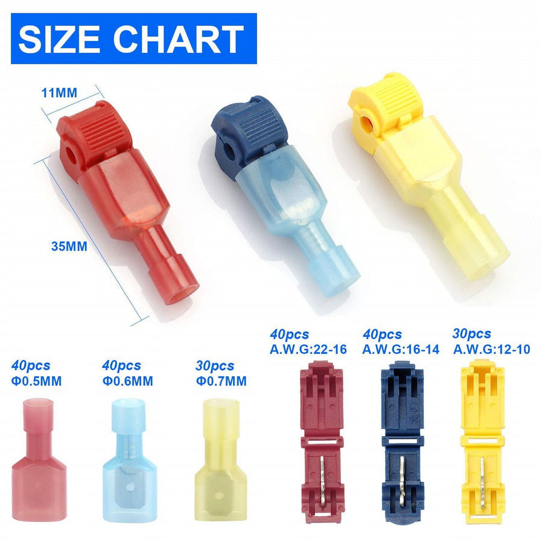 Zyutaosan Tap Into Any Wire With Ease – Self Stripping Electrical T Tap Connectors Will Tap Into Any Wire Without Needing To Cut, Strip Or Solder.