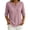 Pink, variant on Womens Soft Basic T Shirt Summer Tops Short Sleeve Button down V Neck Tees Casual Work Outfits Everyday Wear by Yigetop Black L