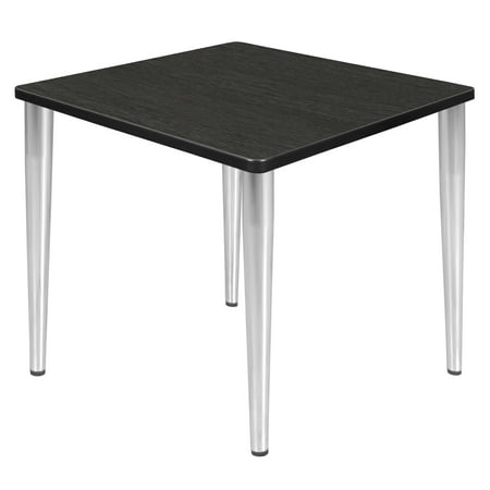 

Kahlo 30 Square Tapered Leg Table - Ash Grey/Chrome