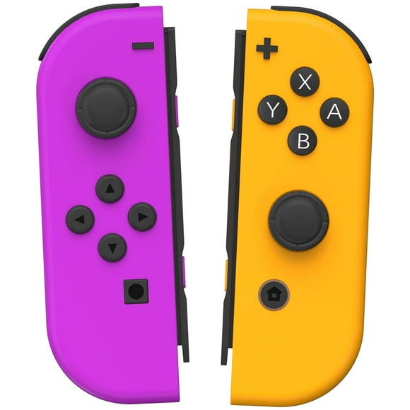 Controlador de Switch para Nintendo Switch, Control Remoto de Switch compatible con Vibración Dual/Control de Movimiento/Captura de Pantalla/Activación (Morado y Naranja)