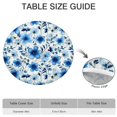 thumbnail image 6 of Pioneer Flower Floral Print Pattern Round Fitted Tablecloth with Elastic Edge,Dining Table Cover Waterproof,Outdoor Round Tablecloth for Camping,Dining,Indoor and Outdoor, 6 of 7