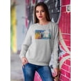 thumbnail image 2 of Image Conscious Lake City Portrait Sweatshirt Womens -Porter Hastings Designs, Female x-Large, 2 of 4