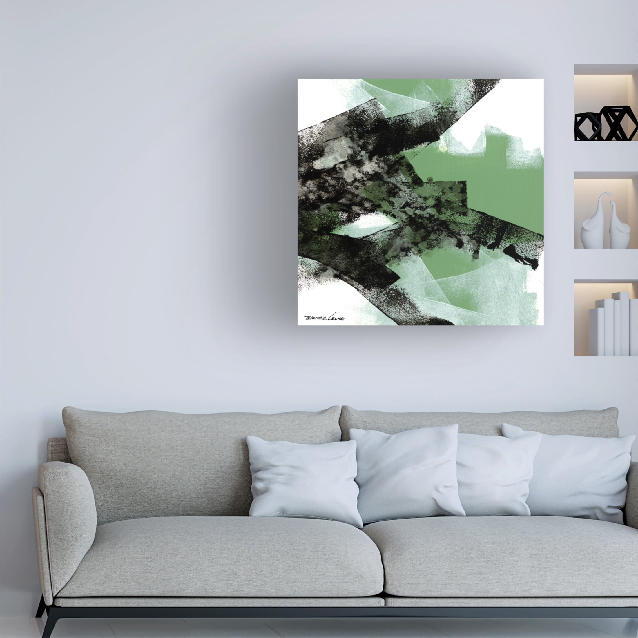 Canvas Wall Art - Thomas Leung 'Wave 6' Wall Art for Living Room, Bedroom, or Office Décor by Trademark Fine Art - 24 x 24 Inches