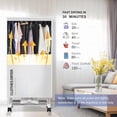 thumbnail image 3 of Secadora portátil Kiseely Electric de 15 kg de capacidad, color gris, 3 of 7
