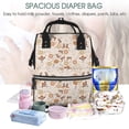 thumbnail image 5 of Daiia Dancing Cowboy Skeleton Large Capacity Baby Bag Waterproof Stylish Diaper Bag Mummy Backpack Adjustable Straps Diaper BagBaby Essentials Bag, 5 of 6