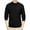 Black, variant on Men's Slim Fits Crew Neck Pullover Undershirts Outdoors Sweat Top Casual Classic Thermal Pulllover With Zipper Pockets