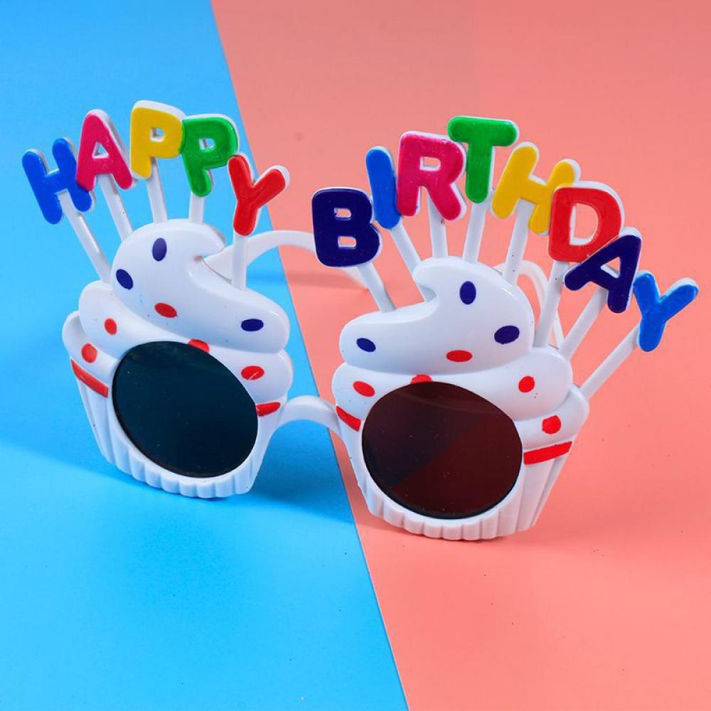 Novelty Birthday Glass,Birthday Photo Props Funny Sunglasses,Birthday