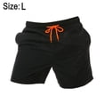 thumbnail image 2 of Pantalones de playa para hombre Pantalones cortos de un cuarto para hombre Pantalones casuales deportivos antisalpicaduras con diseño de hoja de loto transpirable, 2 of 6