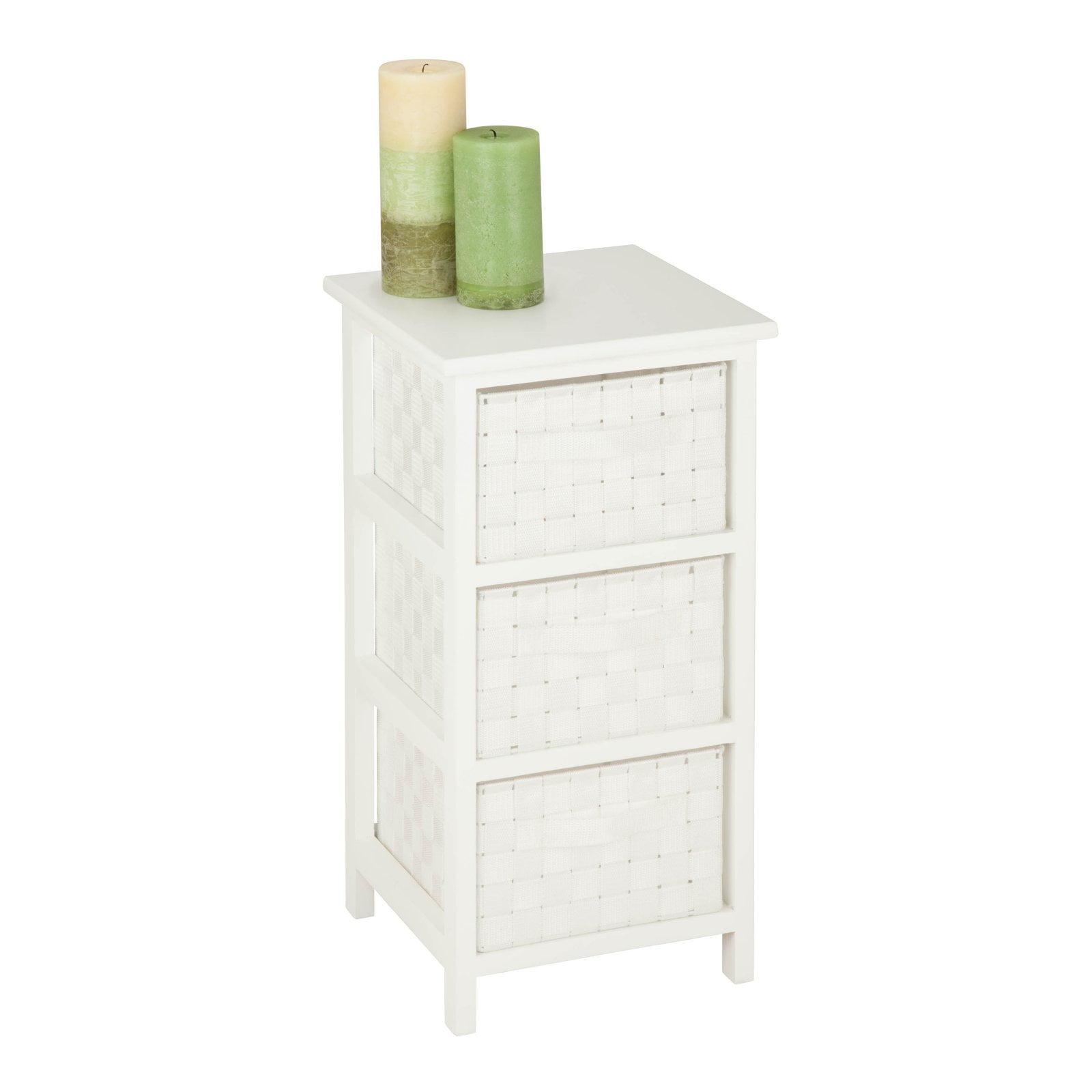 HoneyCanDo 3Drawer Storage Chest, White