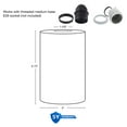 thumbnail image 4 of Kira Home 7" Cylinder Glass Shades, Opal Replacement Glass, 1-5/8" Fitter Opening for Threaded Medium Base Socket, 6.75", 4 of 8