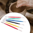 thumbnail image 4 of Kit de herramientas para esculpir arcilla de cerámica de 6 uds, proyectos , herramienta de tallado de dos cara para moldeadores, escultura de, 4 of 9