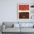 thumbnail image 3 of Trademark Fine Art 'Paris France Skyline Red II' Canvas Art by Michael Tompsett, 3 of 3