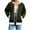 Army Green, variant on Stamzod Women Jacket with Pocket Solid Color Crewneck Long Sleeve Zip Up Jackets Casual Athletic Fall Coats Women's Clothing Beige M