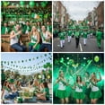 thumbnail image 5 of PMU 5 Pcs St. Patrick’s Day Celebration Accessory Bundle Shamrock Hair Clips, St. Pat’s Beads with Glasses, “Kiss Me I’m Irish” Beads & Green Satin Sash, 5 of 8