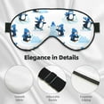 thumbnail image 3 of Uemuo Penguin Winter Fun Pattern Sleep Eye Mask - Light Blocking Sleep Mask Blocking Out Light Perfectly, Soft and Comfortable Night Eye Mask, Eye Blinder, 3 of 7