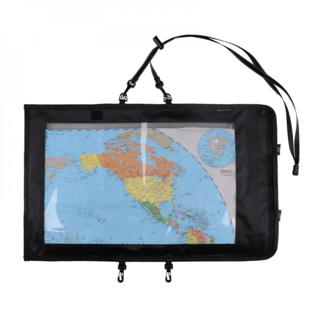 Clear Waterproof Map Cover Case Camping Hiking Transparent Map Cover Holder Bag 