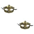 thumbnail image 2 of Qarigey Accesorios de media cara Personalidad antigua Masquerade Party Performance Dance Regalos para Halloween antiguo dorado Type1 NO1 Qarigey CBP372949, 2 of 6
